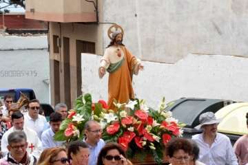 Misa y procesión del Sagrado Corazón de Jesús en La Higuera Canaria (Foto Francisco Javier Santana)